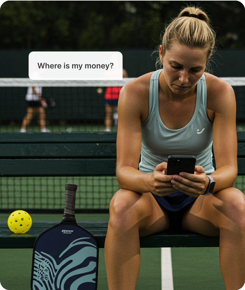 Athlete payment challenges illustration